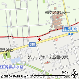 静岡県浜松市中央区根洗町26周辺の地図