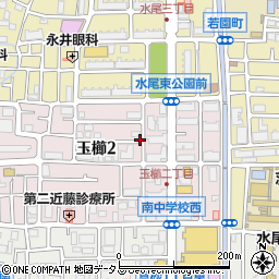 大阪府茨木市玉櫛2丁目周辺の地図
