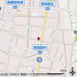 静岡県浜松市浜名区東美薗1396周辺の地図