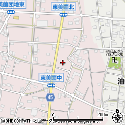 静岡県浜松市浜名区東美薗1400周辺の地図