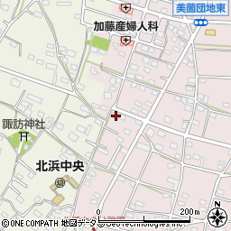 静岡県浜松市浜名区東美薗1277周辺の地図