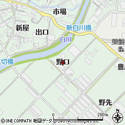 愛知県豊川市御津町下佐脇（野口）周辺の地図