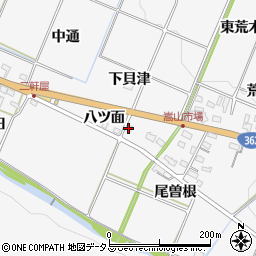 愛知県豊橋市嵩山町下貝津周辺の地図