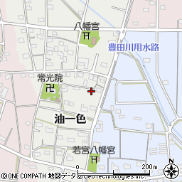 静岡県浜松市浜名区油一色161周辺の地図
