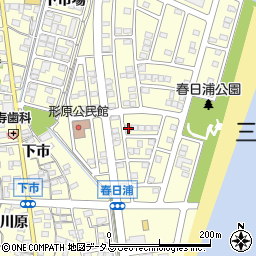 愛知県蒲郡市形原町春日浦17-6周辺の地図
