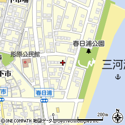 愛知県蒲郡市形原町春日浦17-2周辺の地図