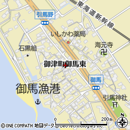 愛知県豊川市御津町御馬東周辺の地図