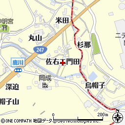 愛知県西尾市東幡豆町（佐右エ門田）周辺の地図