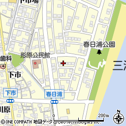 愛知県蒲郡市形原町春日浦17-5周辺の地図