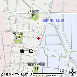 静岡県浜松市浜名区油一色160周辺の地図
