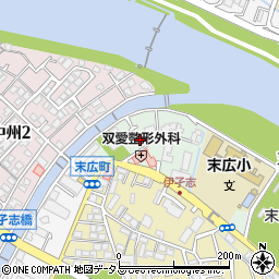 兵庫県宝塚市末広町周辺の地図