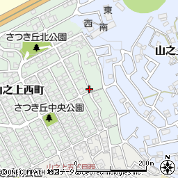 大阪府枚方市山之上西町9周辺の地図