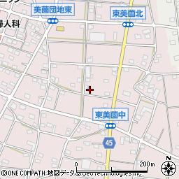静岡県浜松市浜名区東美薗1391周辺の地図