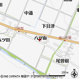 愛知県豊橋市嵩山町八ツ面周辺の地図