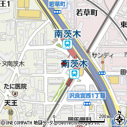 リュウヘイ阪急南茨木店周辺の地図