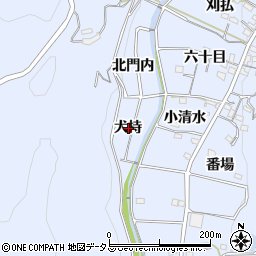 愛知県西尾市西幡豆町犬持周辺の地図