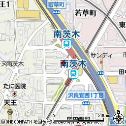 養老乃瀧 南茨木店周辺の地図