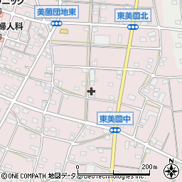 静岡県浜松市浜名区東美薗1390周辺の地図