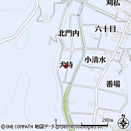 愛知県西尾市西幡豆町（犬持）周辺の地図