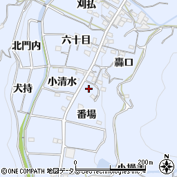 愛知県西尾市西幡豆町番場53-1周辺の地図