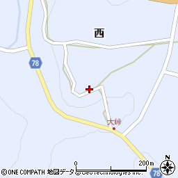 岡山県加賀郡吉備中央町西2170周辺の地図