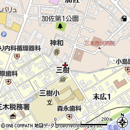 サンワ薬局三木市民病院前店周辺の地図