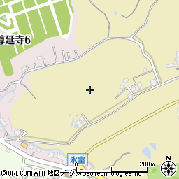 大阪府枚方市尊延寺周辺の地図