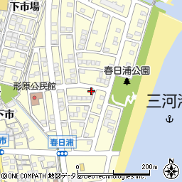 愛知県蒲郡市形原町春日浦17-1周辺の地図