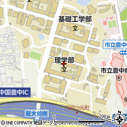 阪大生協理容室周辺の地図