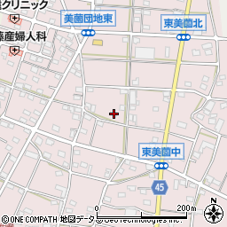 静岡県浜松市浜名区東美薗1387-3周辺の地図