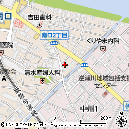 リパーク宝塚南口２丁目駐車場周辺の地図