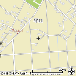 静岡県浜松市浜名区平口870周辺の地図