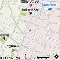 静岡県浜松市浜名区東美薗1282周辺の地図