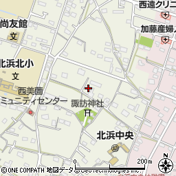 静岡県浜松市浜名区西美薗1756周辺の地図