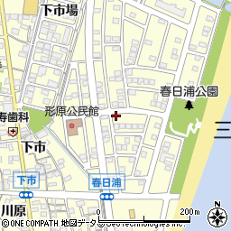 愛知県蒲郡市形原町春日浦17-7周辺の地図