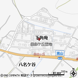 愛知県豊橋市嵩山町下角庵1周辺の地図