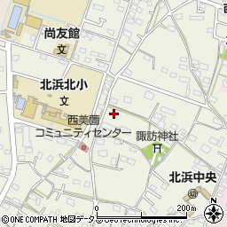 静岡県浜松市浜名区西美薗1698周辺の地図