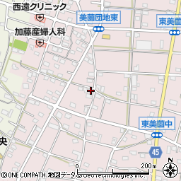 静岡県浜松市浜名区東美薗1351周辺の地図