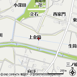 愛知県豊橋市石巻本町上金筒周辺の地図