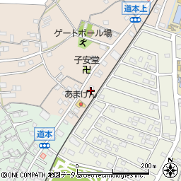 静岡県浜松市浜名区道本250-6周辺の地図