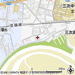 広島県三次市南畑敷町10周辺の地図