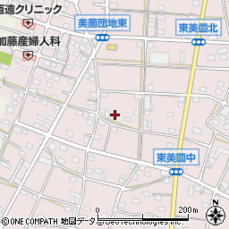 静岡県浜松市浜名区東美薗1386-1周辺の地図