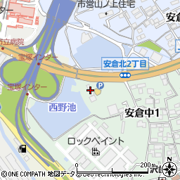 オーラッシュ宝塚店周辺の地図