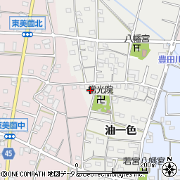 静岡県浜松市浜名区油一色165周辺の地図