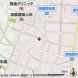 静岡県浜松市浜名区東美薗1353周辺の地図