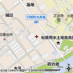 愛知県豊川市行明町大井後周辺の地図