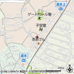 静岡県浜松市浜名区道本231周辺の地図