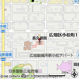 兵庫県姫路市広畑区小松町周辺の地図