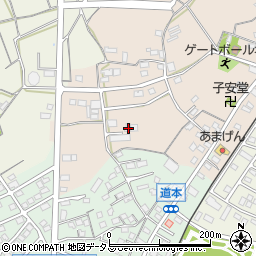 静岡県浜松市浜名区道本42-1周辺の地図