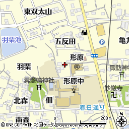 愛知県蒲郡市形原町中村8-7周辺の地図